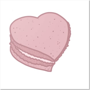 heart macaron Posters and Art